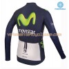 Maillot vélo 2016 Movistar Team Hiver Thermal Fleece N001