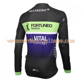 Maillot vélo 2016 Fortuneo-Vital Concept Manches Longues N001