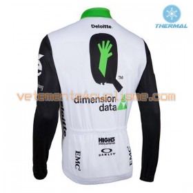 Maillot vélo 2016 Dimension Data Hiver Thermal Fleece N001