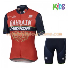 Tenue Cycliste et Cuissard Enfant 2017 Bahrain Merida N001