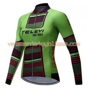 Maillot vélo Femme 2017 Teleyi Manches Longues N001