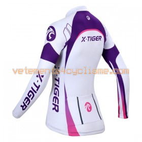 Maillot vélo Femme 2017 X-Tiger Manches Longues N004
