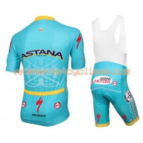 Tenue Cycliste et Cuissard à Bretelles 2016 Astana Pro Team N001