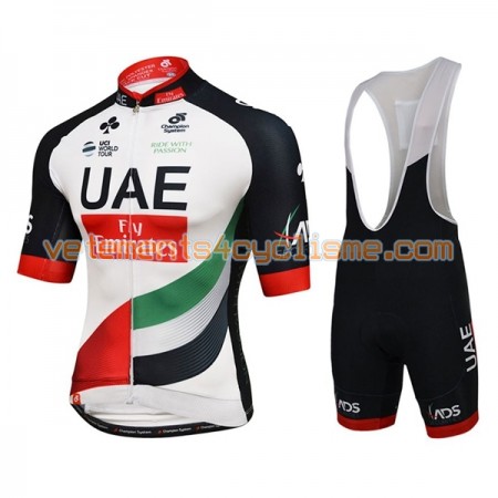 Tenue Cycliste et Cuissard à Bretelles 2017 UAE Team Emirates N001