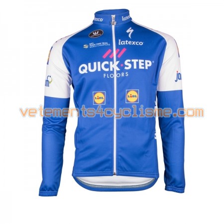Maillot vélo 2017 Quick-Step Floors Manches Longues N001