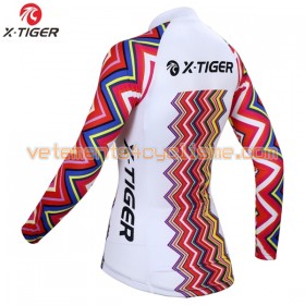 Maillot vélo Femme 2017 X-Tiger Manches Longues N002