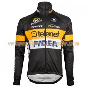 Tenue Cycliste Manches Longues et Collant à Bretelles 2017 Telenet Fidea Lions Hiver Thermal Fleece N001