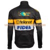 Tenue Cycliste Manches Longues et Collant à Bretelles 2017 Telenet Fidea Lions Hiver Thermal Fleece N001