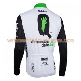 Maillot vélo 2016 Dimension Data Manches Longues N001