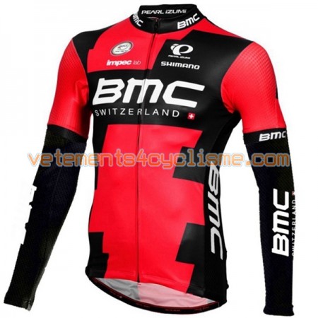 Maillot vélo 2016 BMC Racing Team Manches Longues N001