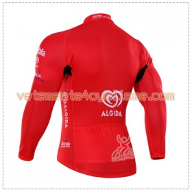 Maillot vélo Rouge 2016 Giro dItalia Manches Longues