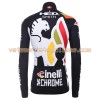 Tenue Cycliste Manches Longues et Collant à Bretelles 2017 Cinelli Chrome Hiver Thermal Fleece N001