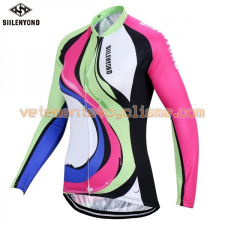 Maillot vélo Femme 2017 Siilenyond Manches Longues N001