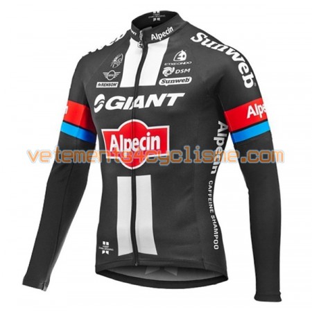 Maillot vélo 2016 Giant-Alpecin Manches Longues N001