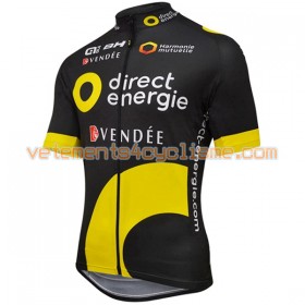 Tenue Cycliste et Cuissard à Bretelles 2016 Direct Energie N001
