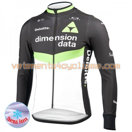 Maillot vélo 2017 Dimension Data Hiver Thermal Fleece N001
