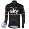 Maillot vélo 2017 Team Sky Hiver Thermal Fleece N001