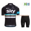 Tenue Cycliste et Cuissard à Bretelles Enfant 2016 Team Sky N011