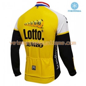 Maillot vélo 2016 LottoNL-Jumbo Hiver Thermal Fleece N001