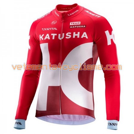 Maillot vélo 2016 Team Katusha Manches Longues N001