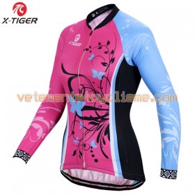 Maillot vélo Femme 2017 X-Tiger Manches Longues N007