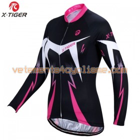 Maillot vélo Femme 2017 X-Tiger Manches Longues N006