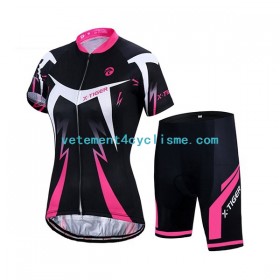 Cuissard Vélo Femme X-TIGER - Short Cycliste Rembourré 5D, Poches, Respirant, Pour VTT Route Et Fitness