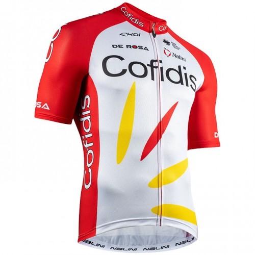 Ensemble Cuissard Vélo Et Maillot à Pois Cyclisme Hiver Pro Tour De France 2018 Carrefour