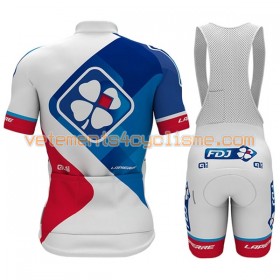 Tenue Cycliste et Cuissard à Bretelles 2017 FDJ N001