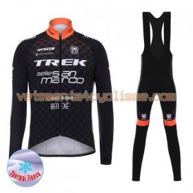 Tenue Cycliste Manches Longues et Collant à Bretelles 2017 Trek-Selle San Marco Hiver Thermal Fleece N001