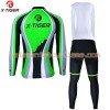 Tenue Cycliste Manches Longues et Collant à Bretelles 2017 X-Tiger N004