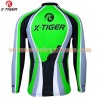 Tenue Cycliste Manches Longues et Collant à Bretelles 2017 X-Tiger N004
