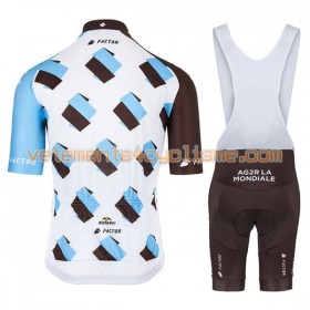 Tenue Cycliste et Cuissard à Bretelles Femme 2017 AG2R La Mondiale N001