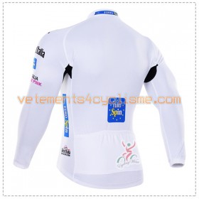 Maillot vélo Blanc 2016 Giro dItalia Hiver Thermal Fleece
