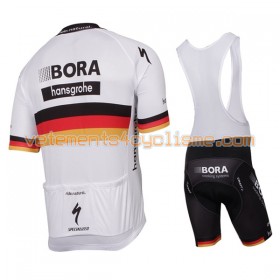 Tenue Cycliste et Cuissard à Bretelles Femme 2017 Bora-Hansgrohe Championnats de Allemagne