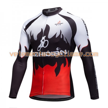 Maillot vélo 2017 Aozhidian Manches Longues N034