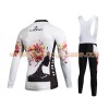 Tenue Cycliste Manches Longues et Collant à Bretelles Femme 2017 Aozhidian N006