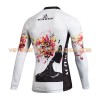 Tenue Cycliste Manches Longues et Collant à Bretelles Femme 2017 Aozhidian N006