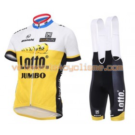 Tenue Cycliste et Cuissard à Bretelles 2016 LottoNL-Jumbo N001