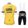 Tenue Cycliste et Cuissard à Bretelles 2016 LottoNL-Jumbo N001