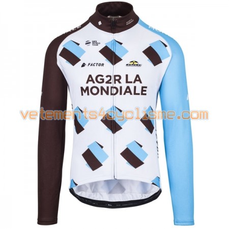 Maillot vélo 2017 AG2R La Mondiale Manches Longues N001