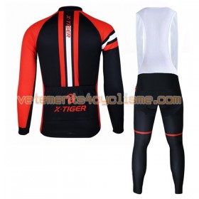 Tenue Cycliste Manches Longues et Collant à Bretelles 2017 X-Tiger N002