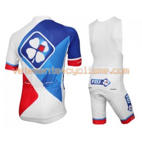 Tenue Cycliste et Cuissard à Bretelles 2016 FDJ N001