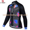 Tenue Cycliste Manches Longues et Collant à Bretelles 2017 X-Tiger N013