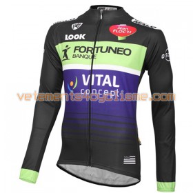Maillot vélo 2016 Fortuneo-Vital Concept Manches Longues N001