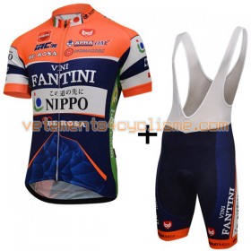 Tenue Cycliste et Cuissard à Bretelles 2016 Nippo-Vini Fantini N001