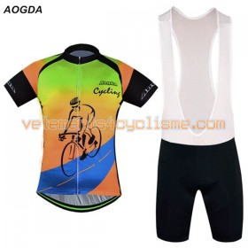 Tenue Cycliste et Cuissard à Bretelles 2017 Aogda N004