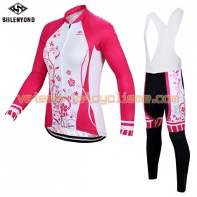 Tenue Cycliste Manches Longues et Collant à Bretelles Femme 2017 Siilenyond N003
