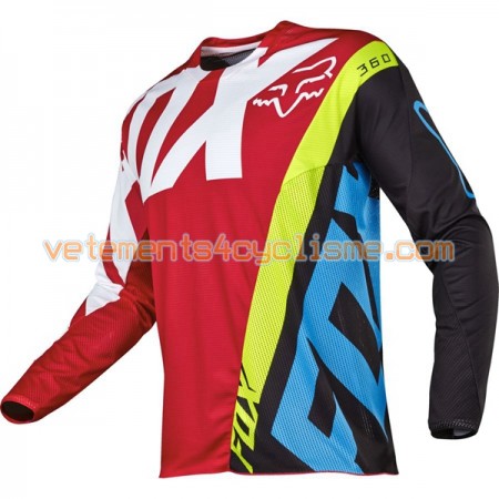 Maillots VTT/Motocross 2017 Fox Racing 360 Creo Manches Longues N001