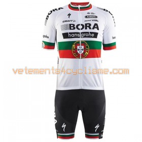 Tenue Cycliste et Cuissard à Bretelles 2017 Bora-Hansgrohe Championnats Portugal